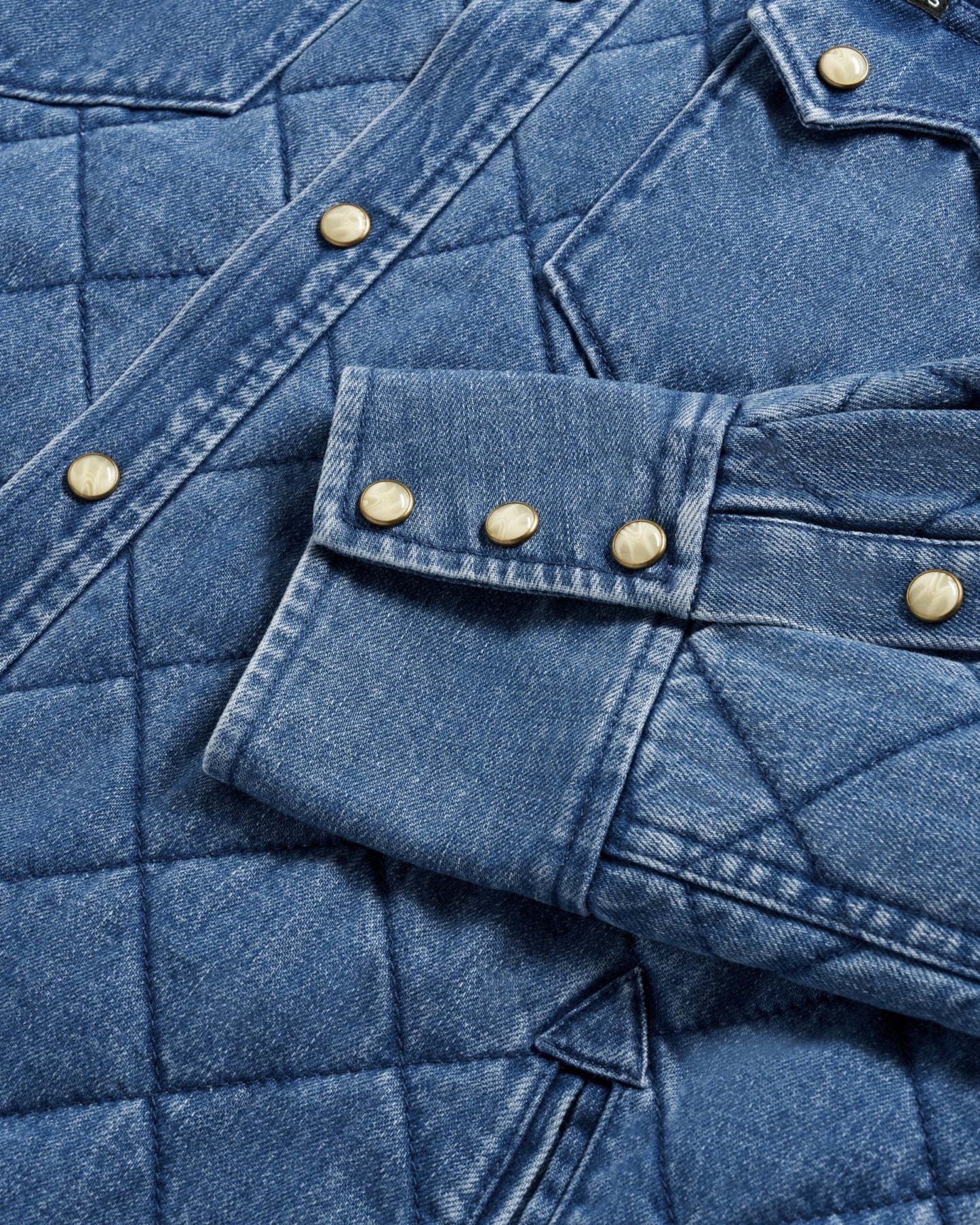 Men's Quilted Denim Shacket | Tecovas Men