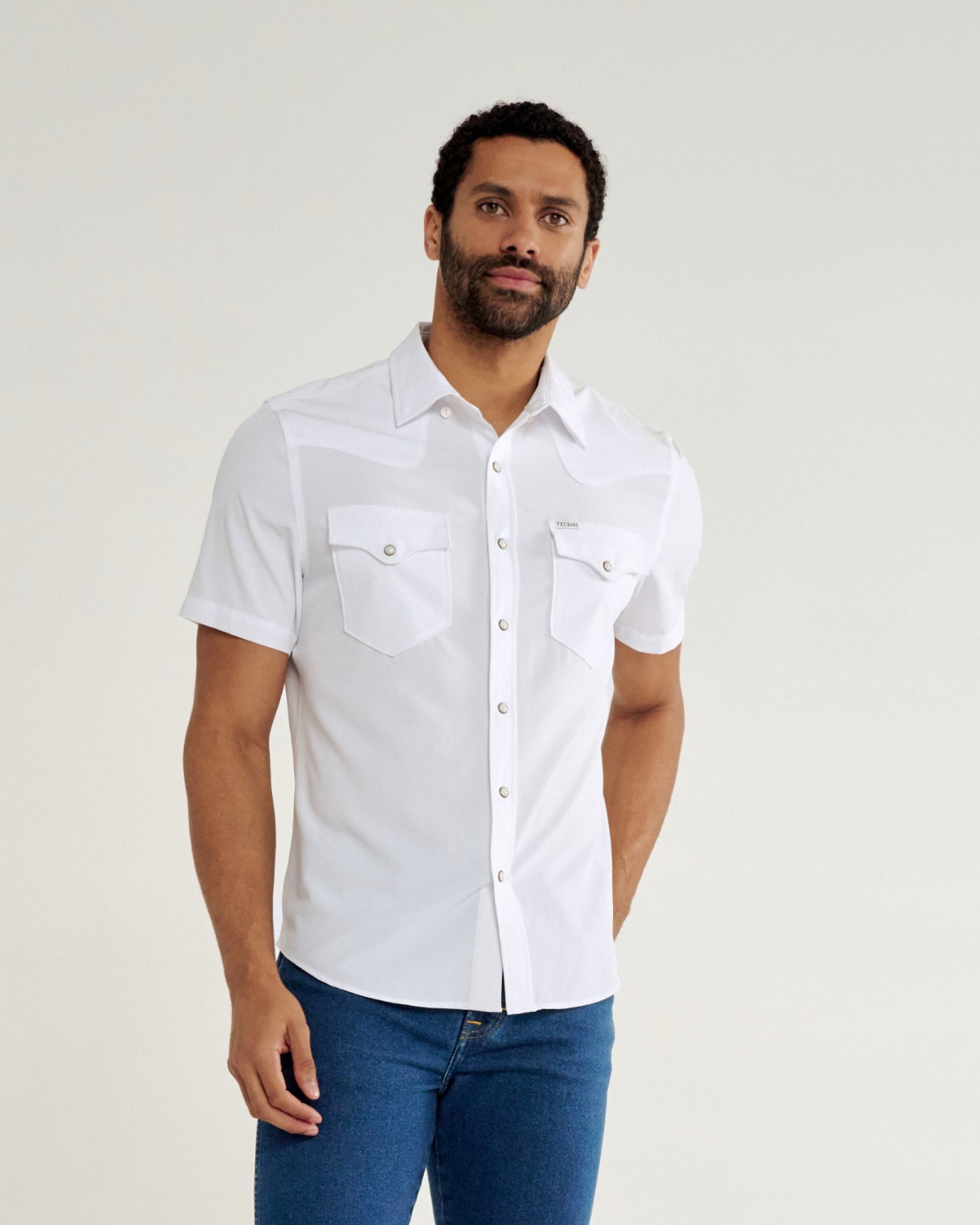 Men's Performance Western Short Sleeve Pearl Snap | Tecovas Men