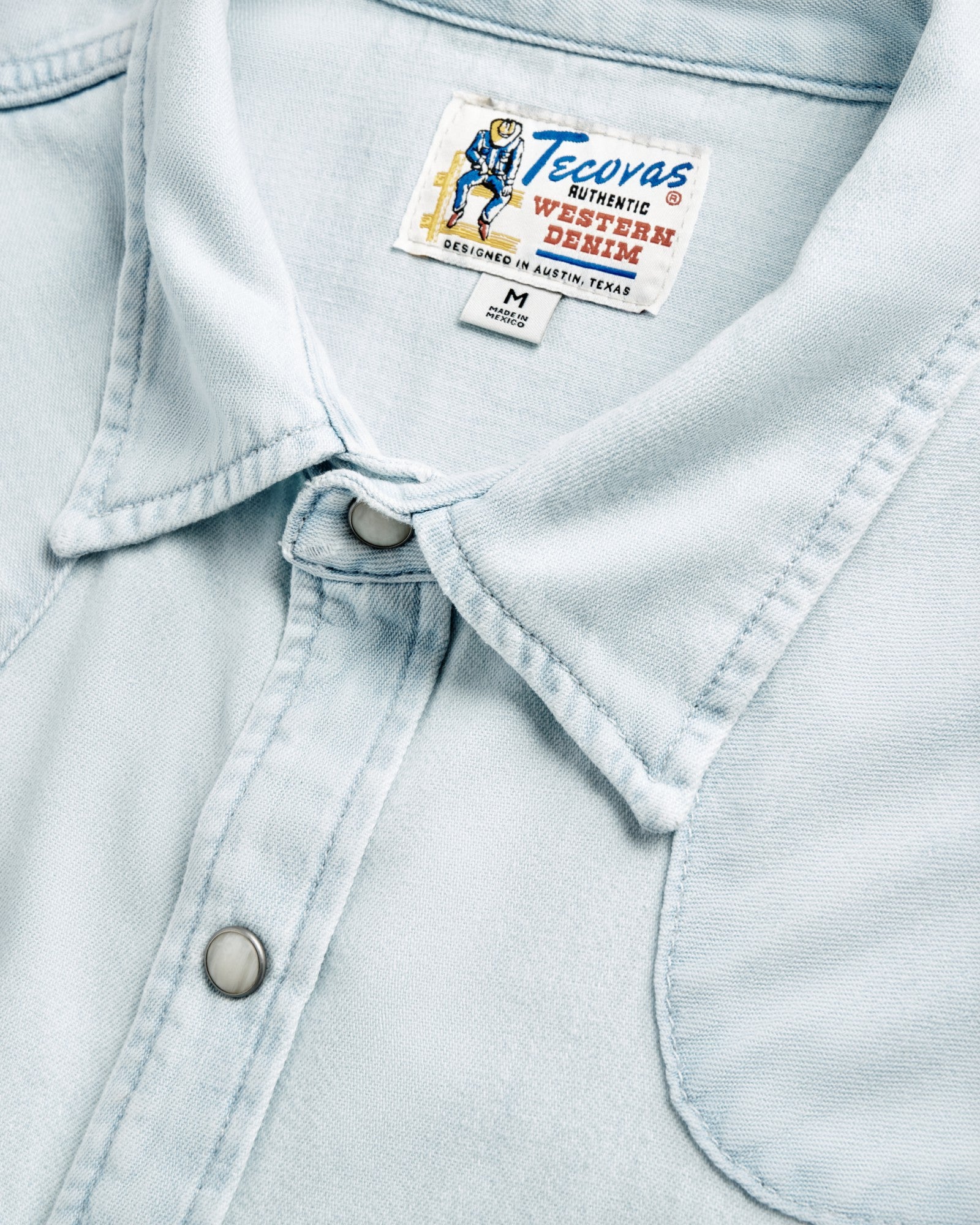 Men's Denim Short Sleeve Pearl Snap | Tecovas Men