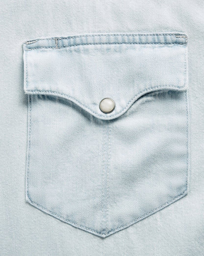 Men's Denim Short Sleeve Pearl Snap | Tecovas Men