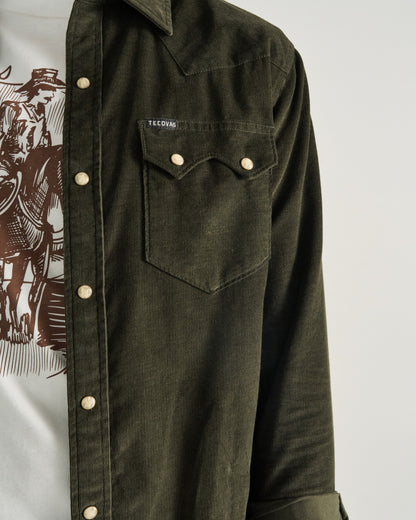 Men's Texas Weight Corduroy Pearl Snap | Tecovas Men