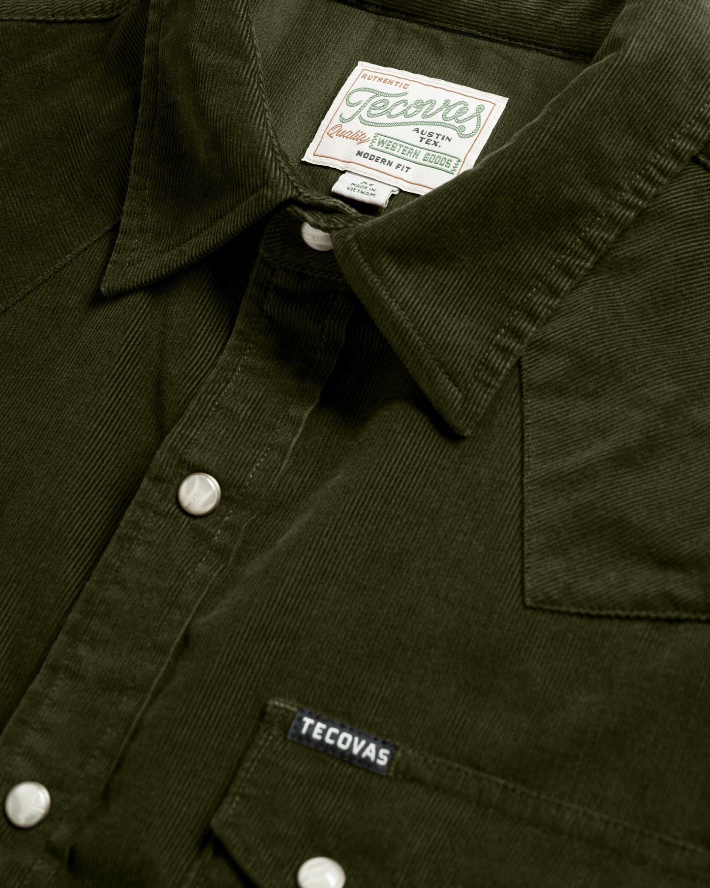 Men's Texas Weight Corduroy Pearl Snap | Tecovas Men