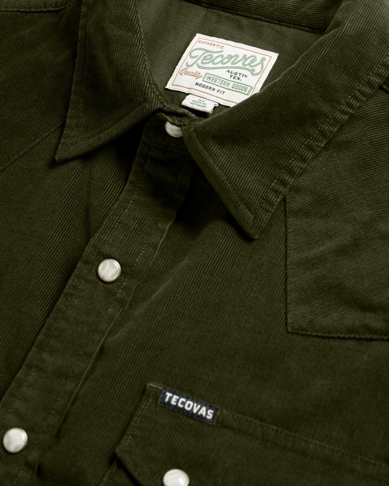 Men's Texas Weight Corduroy Pearl Snap | Tecovas Men