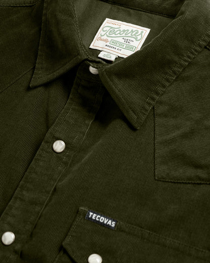 Men's Texas Weight Corduroy Pearl Snap | Tecovas Men