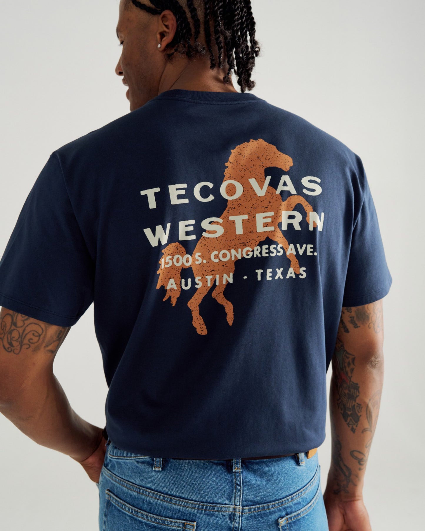 Men's Western Horseman Pocket T-Shirt | Tecovas Men