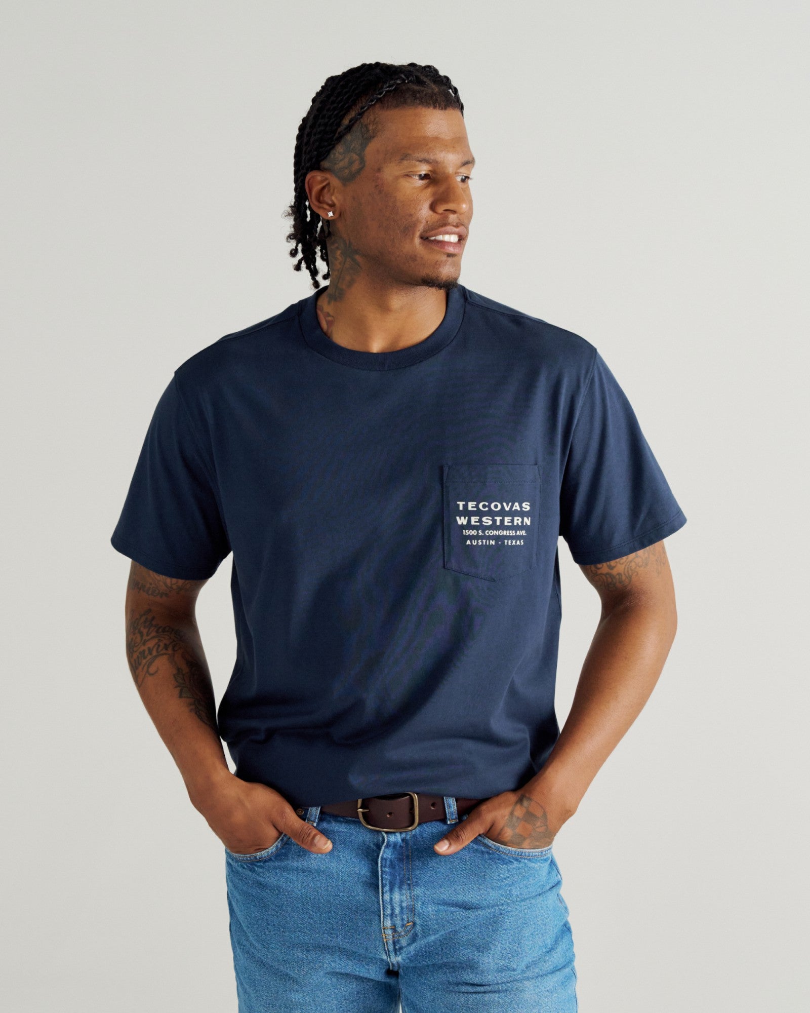 Men's Western Horseman Pocket T-Shirt | Tecovas Men