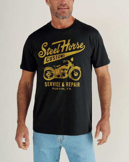 Men's Steel Horse T-Shirt | Tecovas Men