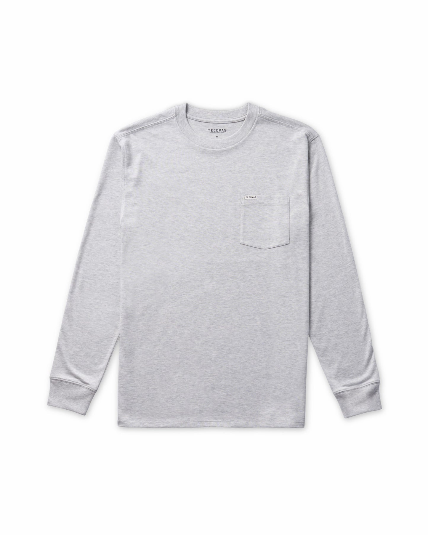 Men's Long Sleeve Standard Issue Heather Pocket Tee | Tecovas Men