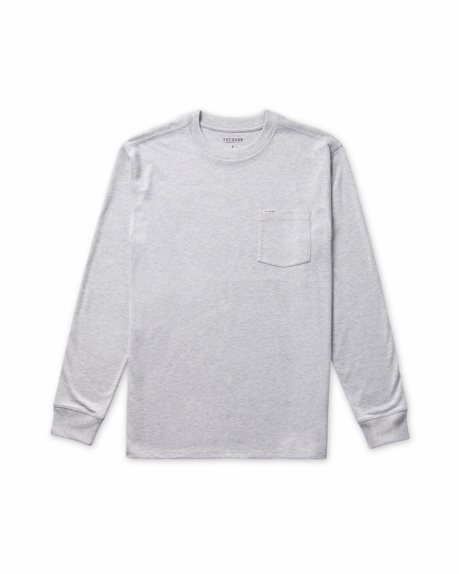 Men's Long Sleeve Standard Issue Heather Pocket Tee | Tecovas Men