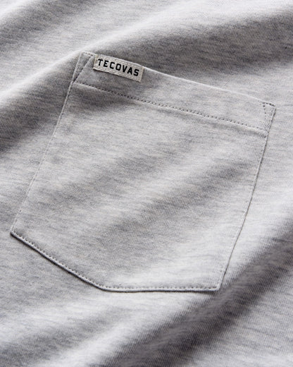 Men's Long Sleeve Standard Issue Heather Pocket Tee | Tecovas Men