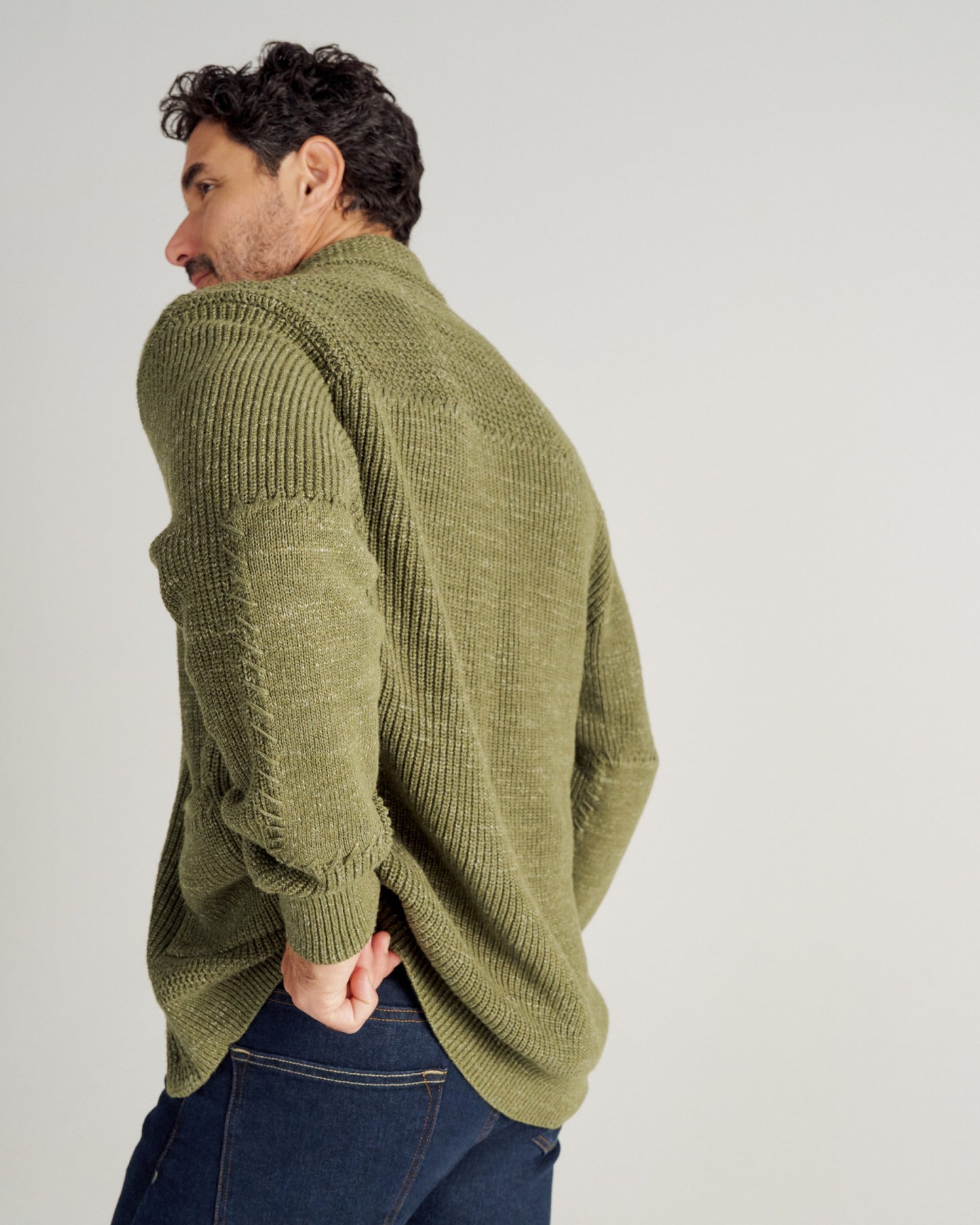 Men's Shawl Collar Cardigan Sweater | Tecovas Men