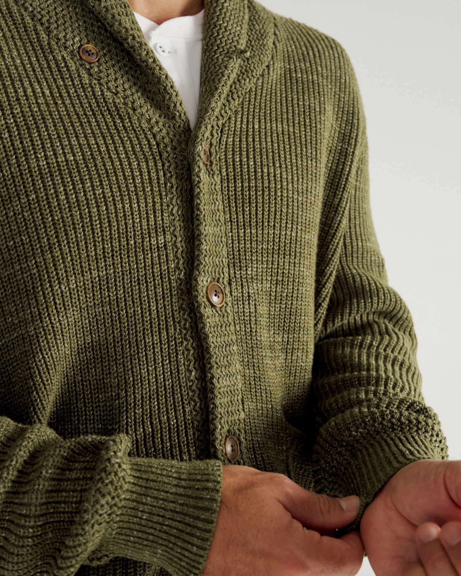 Men's Shawl Collar Cardigan Sweater | Tecovas Men