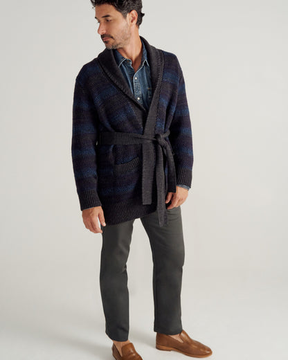 Men's Shawl Collar Wrap Sweater | Tecovas Men