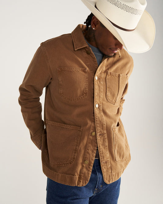 Men's Denim Chore Jacket | Tecovas Men