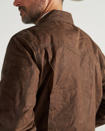 Men's Buckaroo Waxed Canvas Trucker Jacket | Tecovas Men