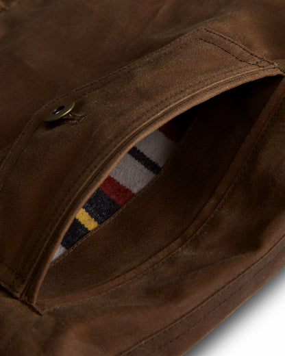 Men's Buckaroo Waxed Canvas Trucker Jacket | Tecovas Men