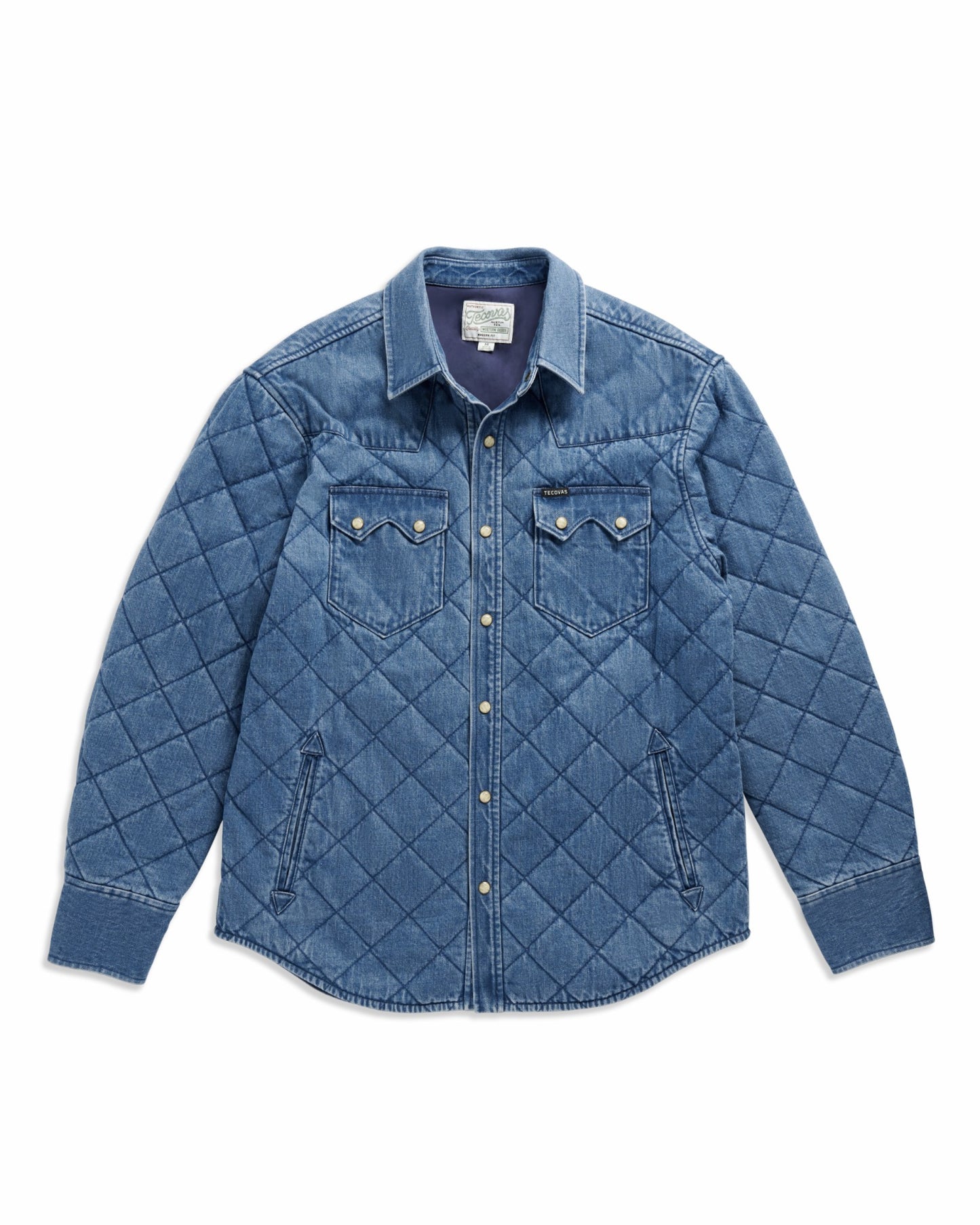Men's Quilted Denim Shacket | Tecovas Men