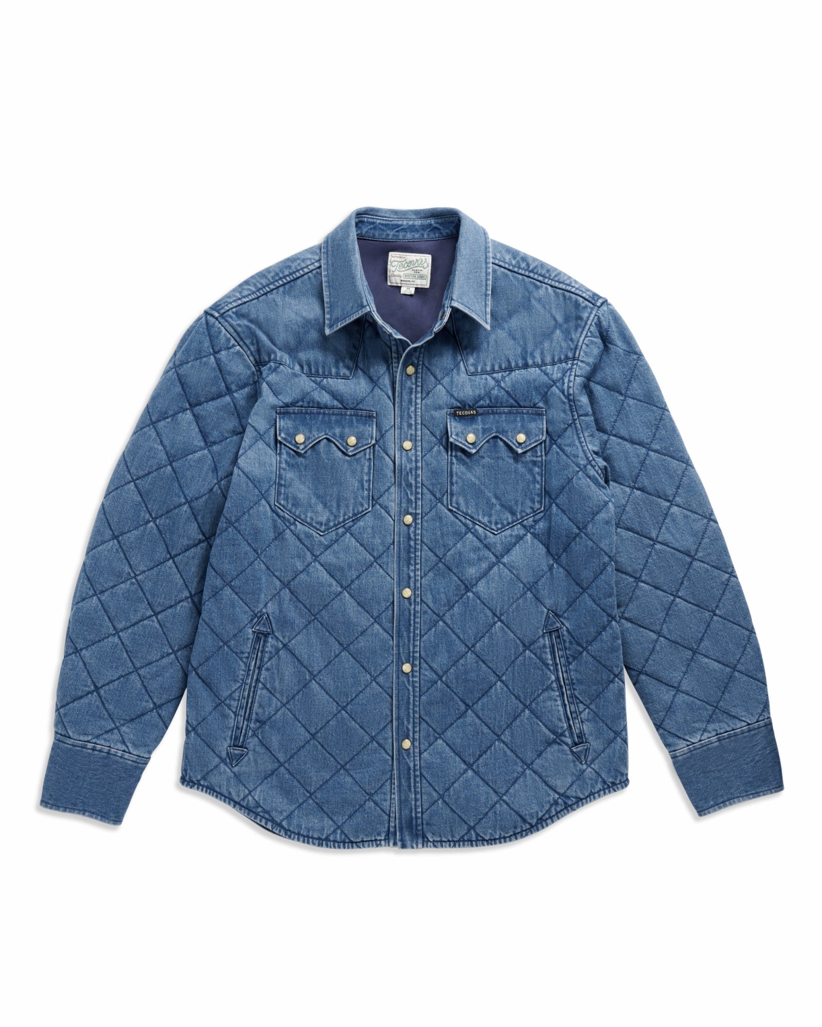 Men's Quilted Denim Shacket | Tecovas Men