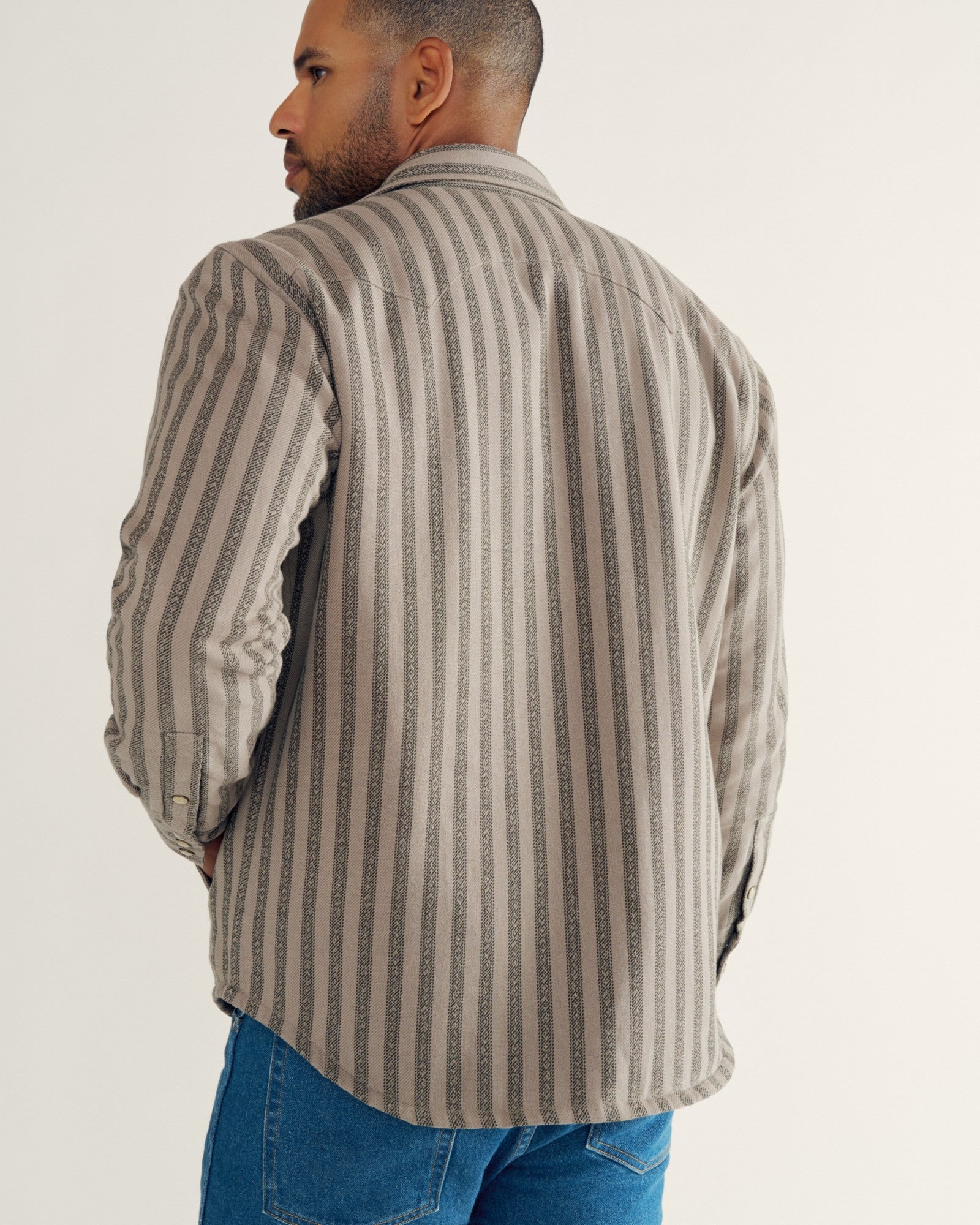 Men's Sawtooth Pearl Snap Shacket | Tecovas Men