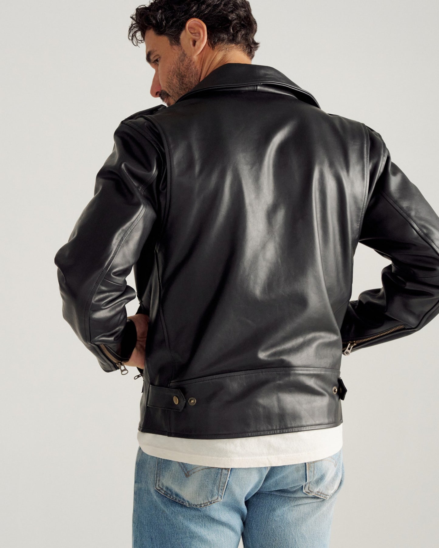 Men's Leather Biker Jacket | Tecovas Men