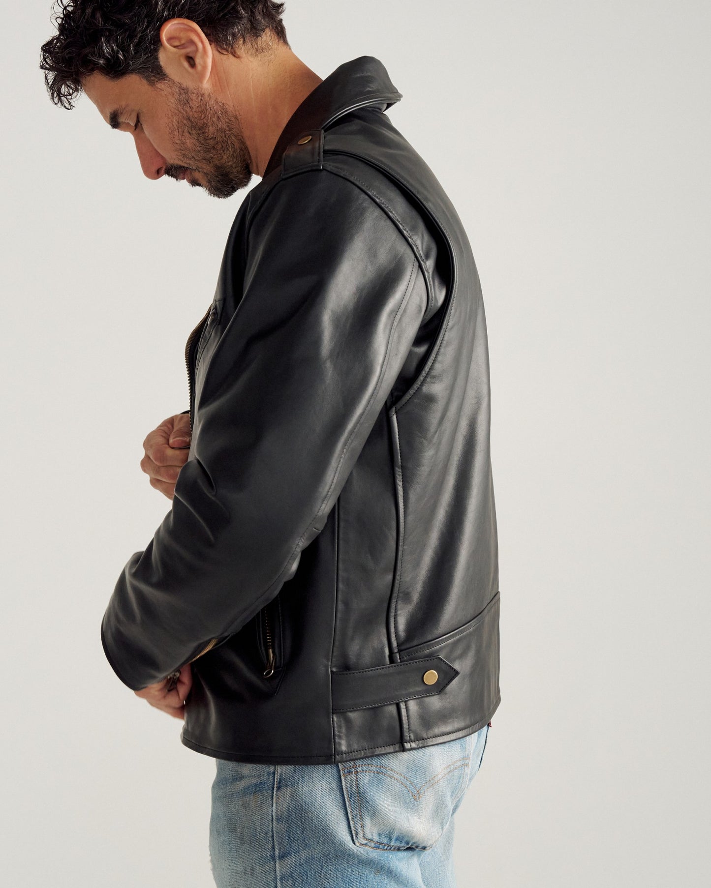 Men's Leather Biker Jacket | Tecovas Men