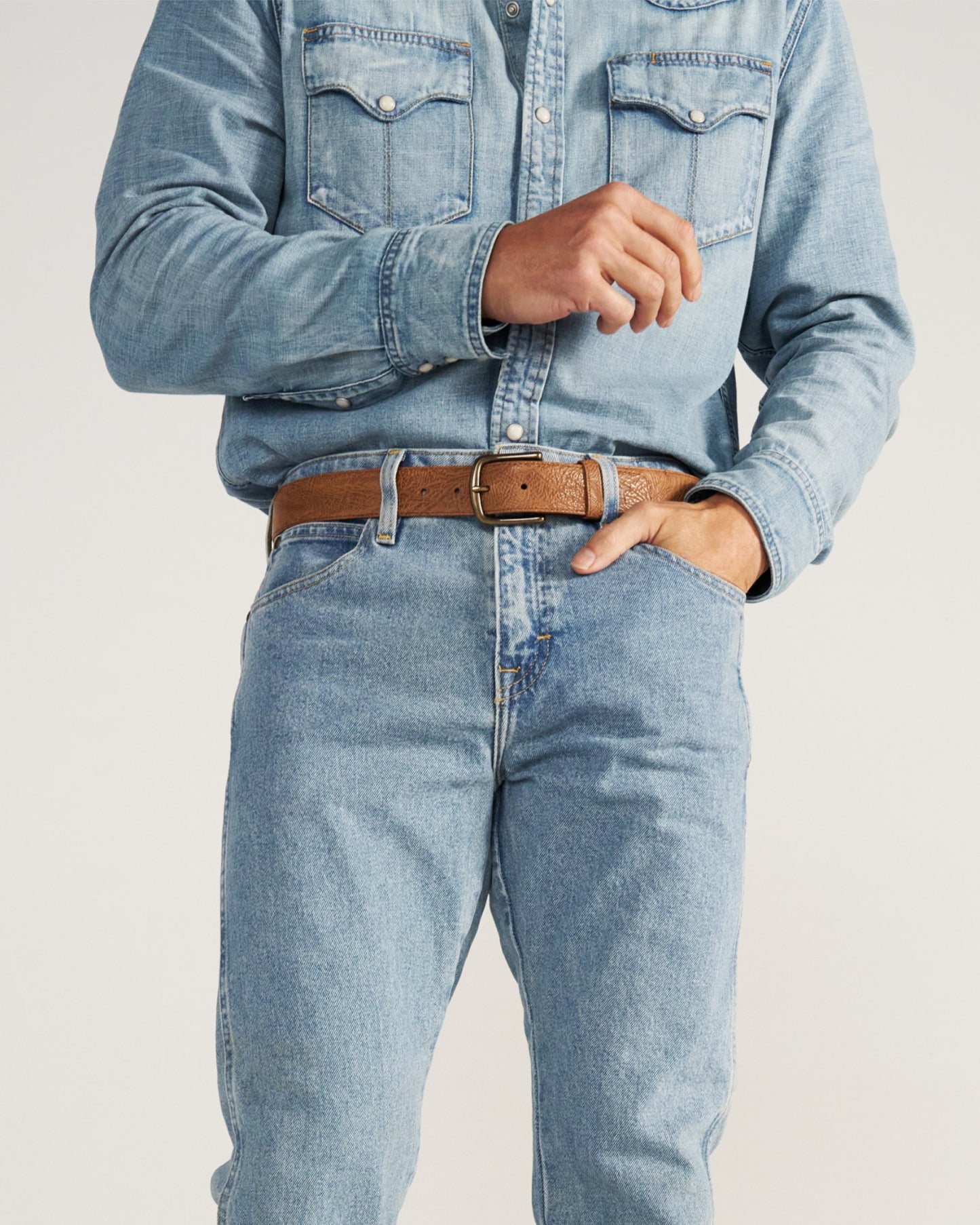 Men's Shrunken Calfskin Belt | Tecovas Men