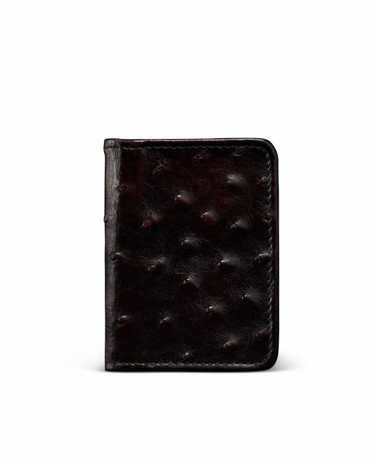 Ostrich Bifold Card Case | Tecovas Men