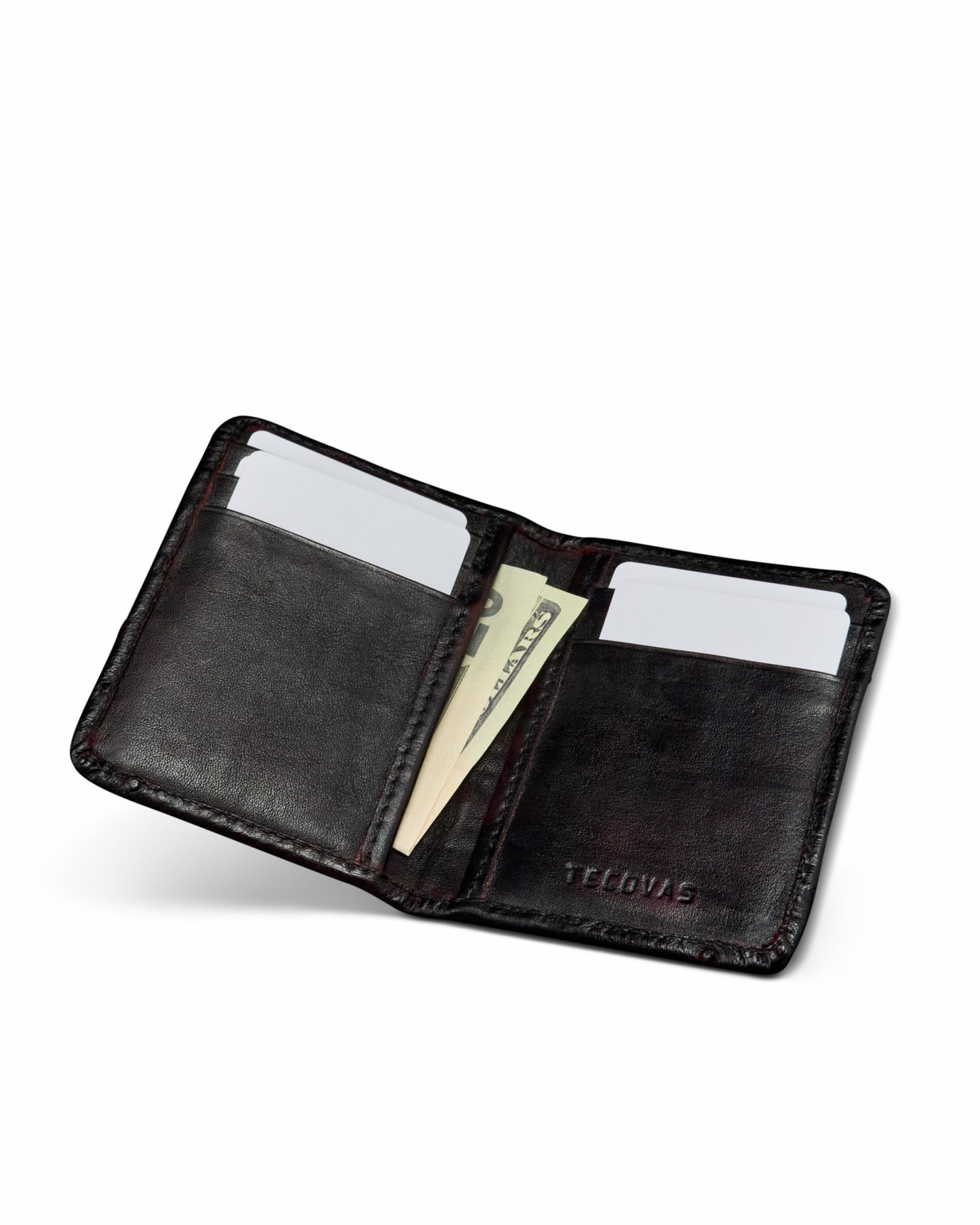 Ostrich Bifold Card Case | Tecovas Men