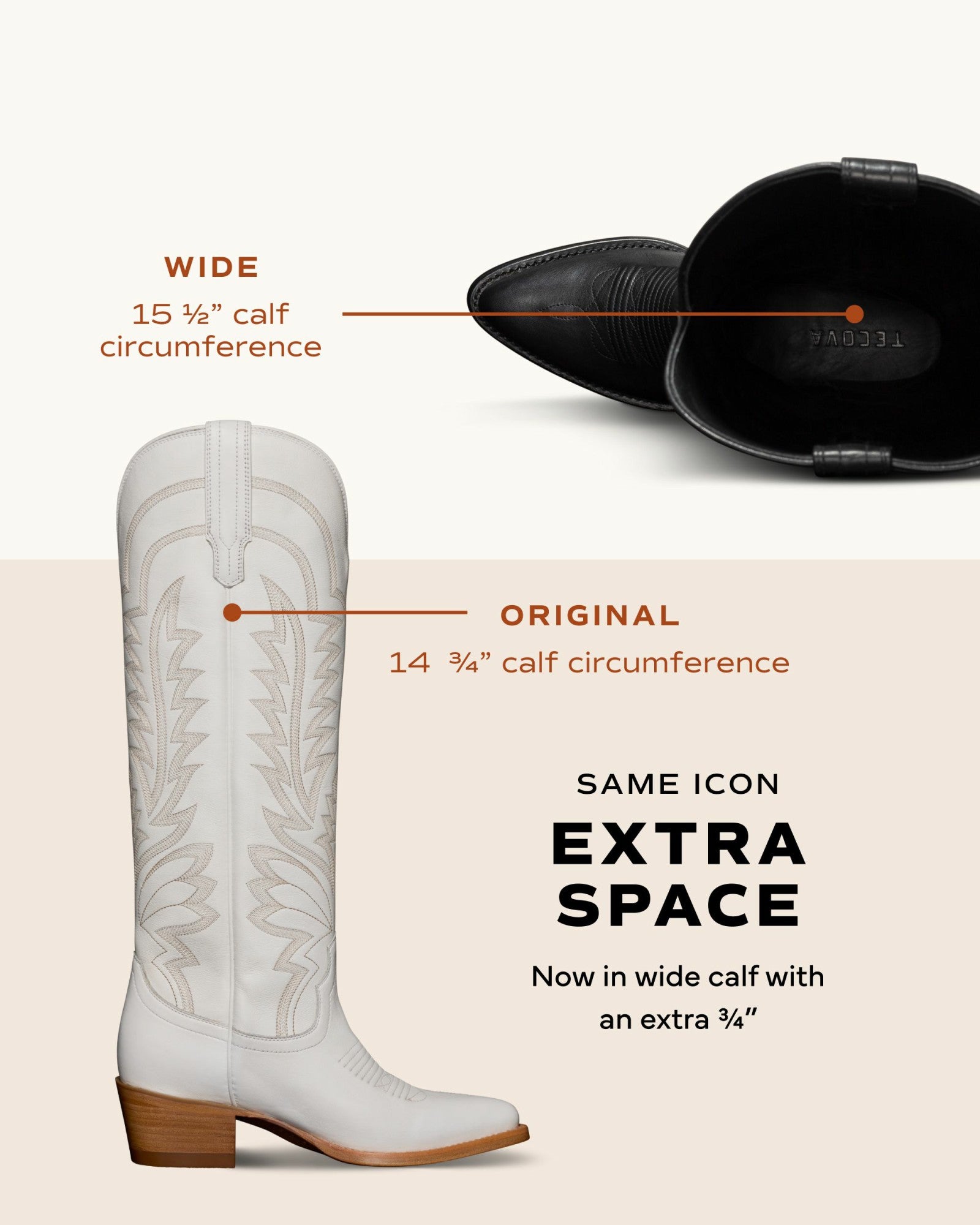 The Abby Wide Calf | Tecovas Women