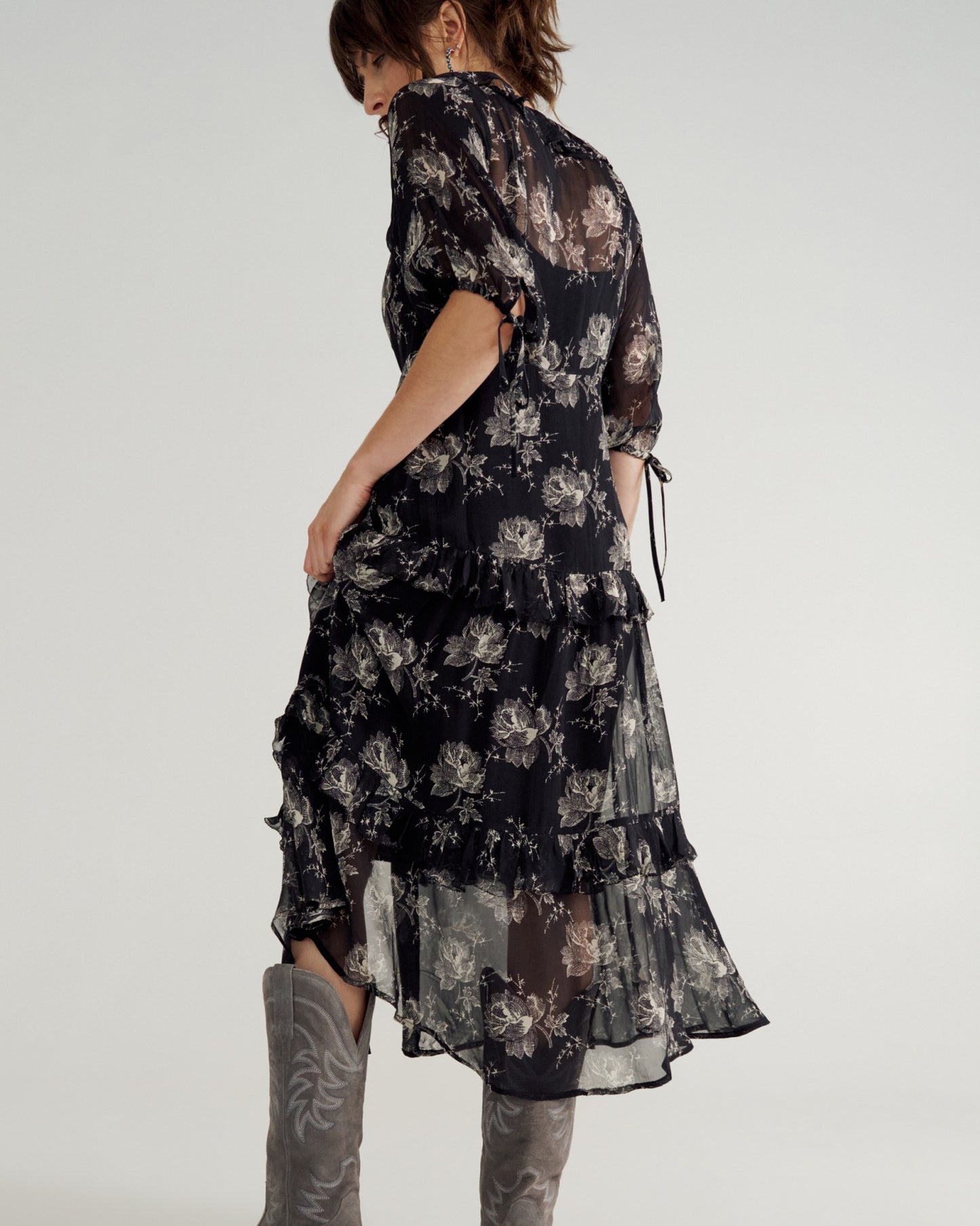 Women's Elbow-Length Maxi Dress | Tecovas Women