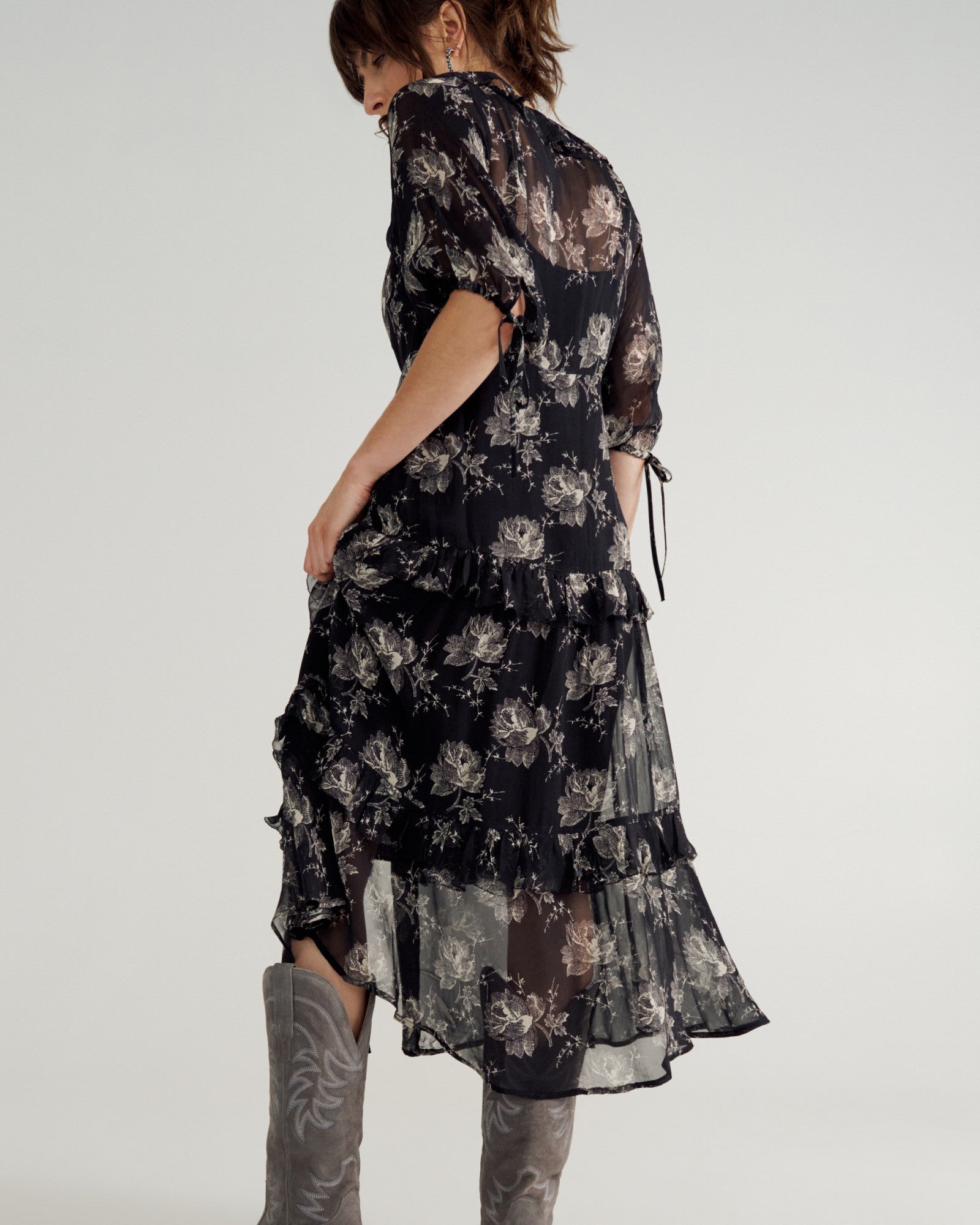 Women's Elbow-Length Maxi Dress | Tecovas Women