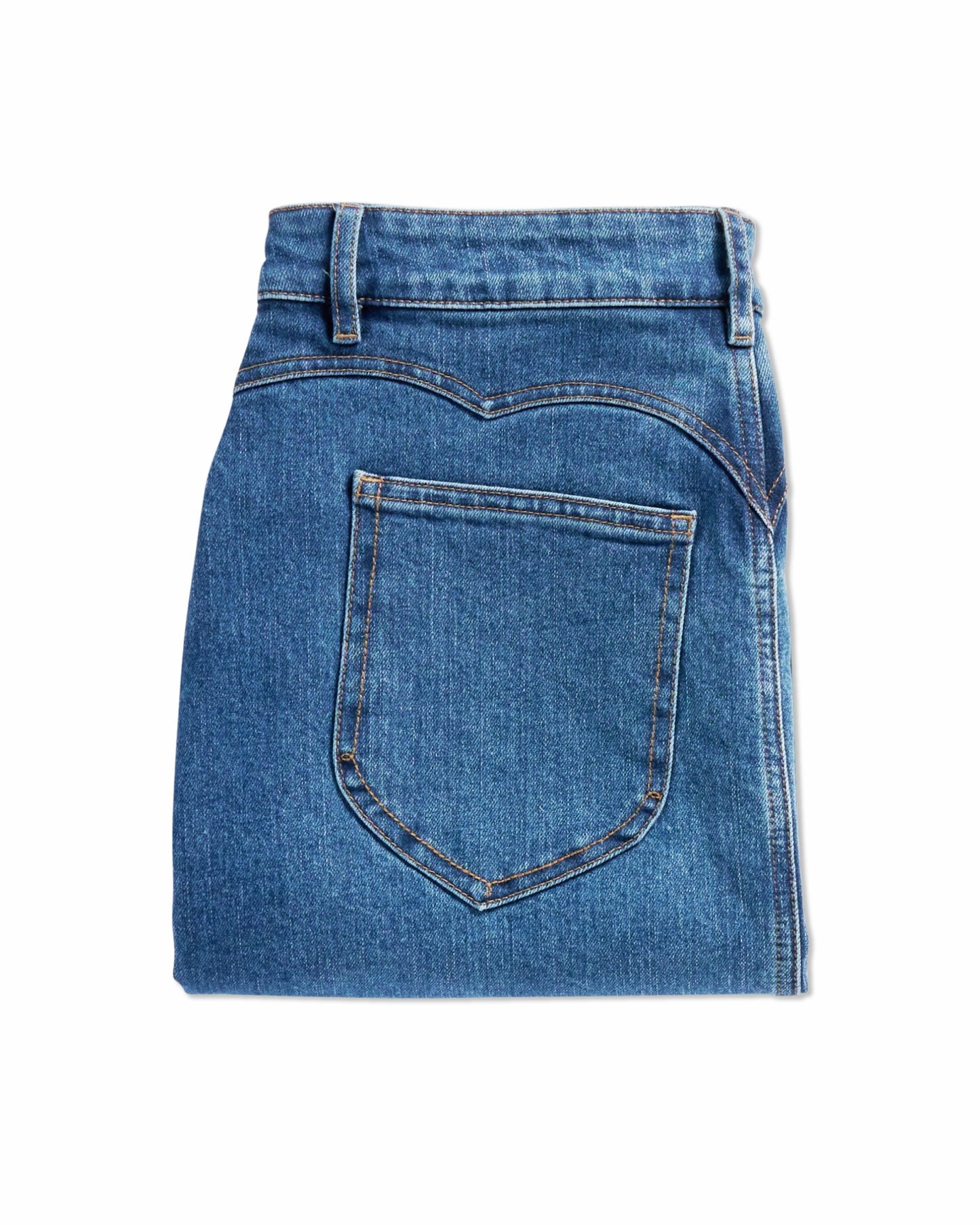 Women's Denim Midi Skirt | Tecovas Women