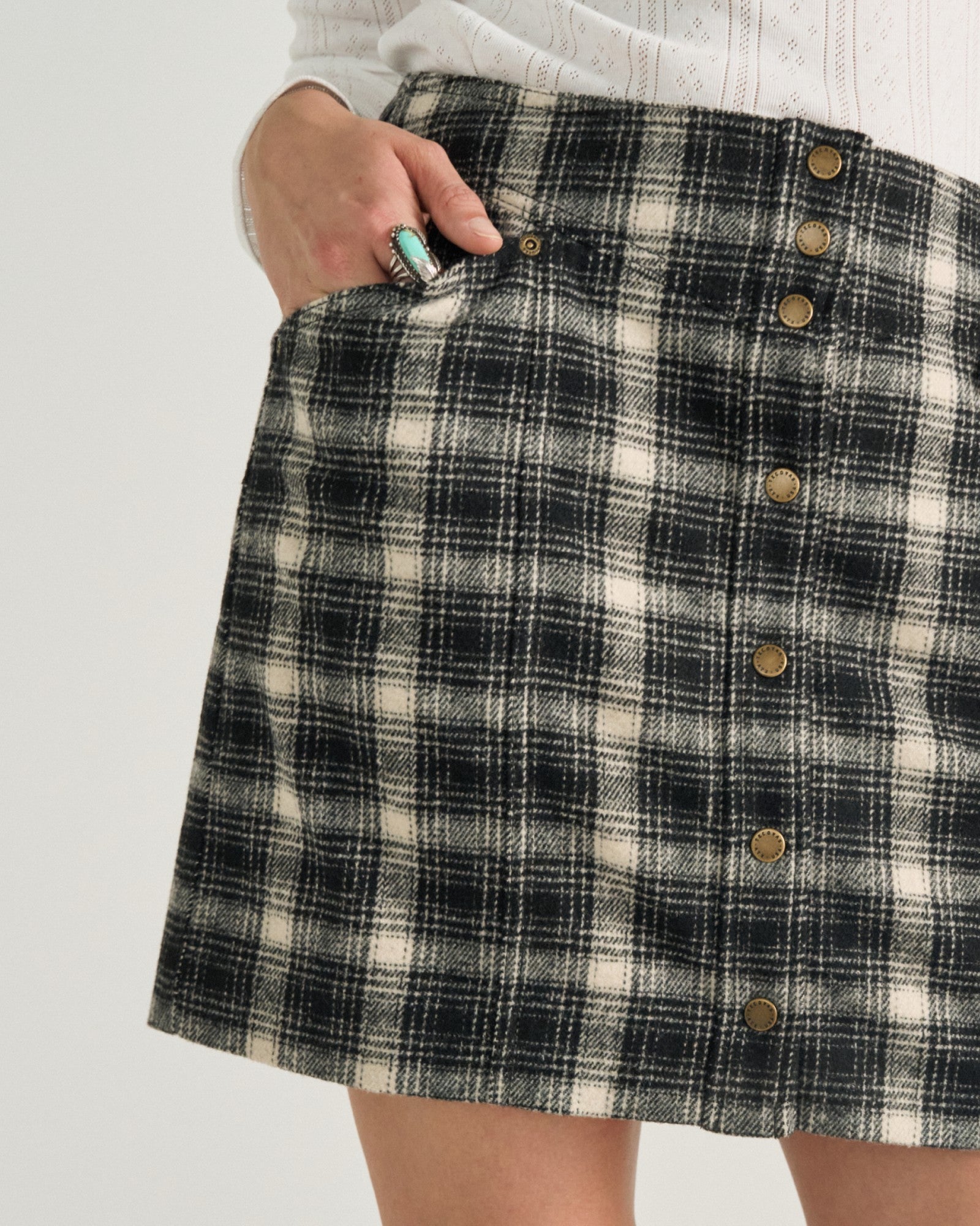 Women's Plaid Mini Skirt | Tecovas Women