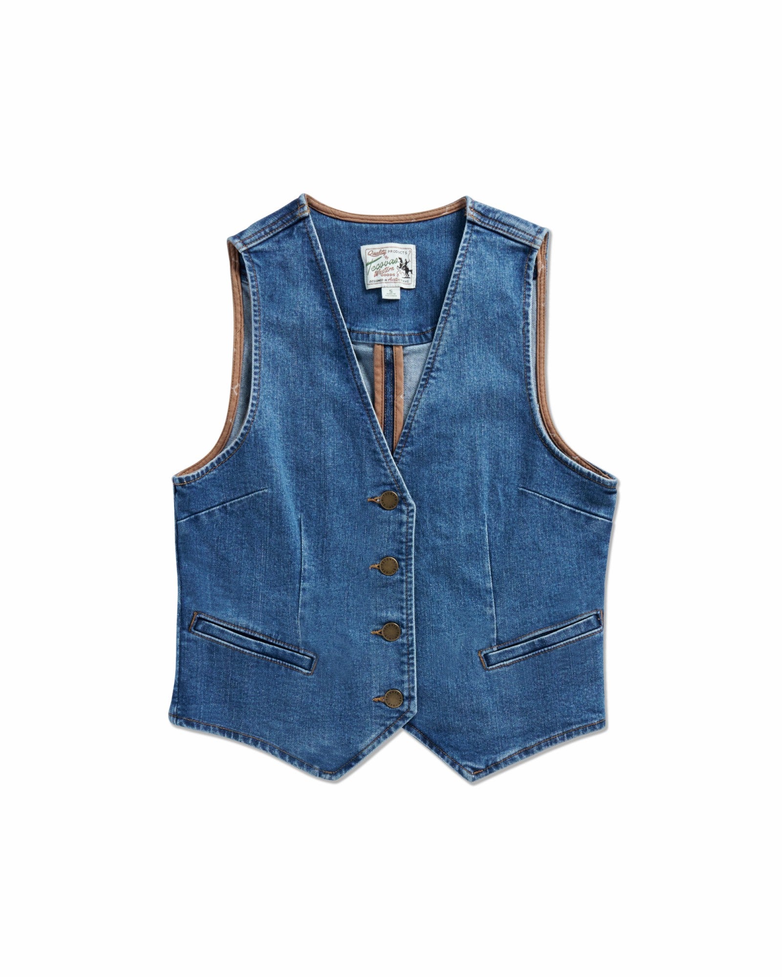 Women's Denim Vest | Tecovas Women