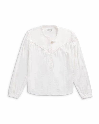 Women's Long Sleeve Woven Blouse | Tecovas Women