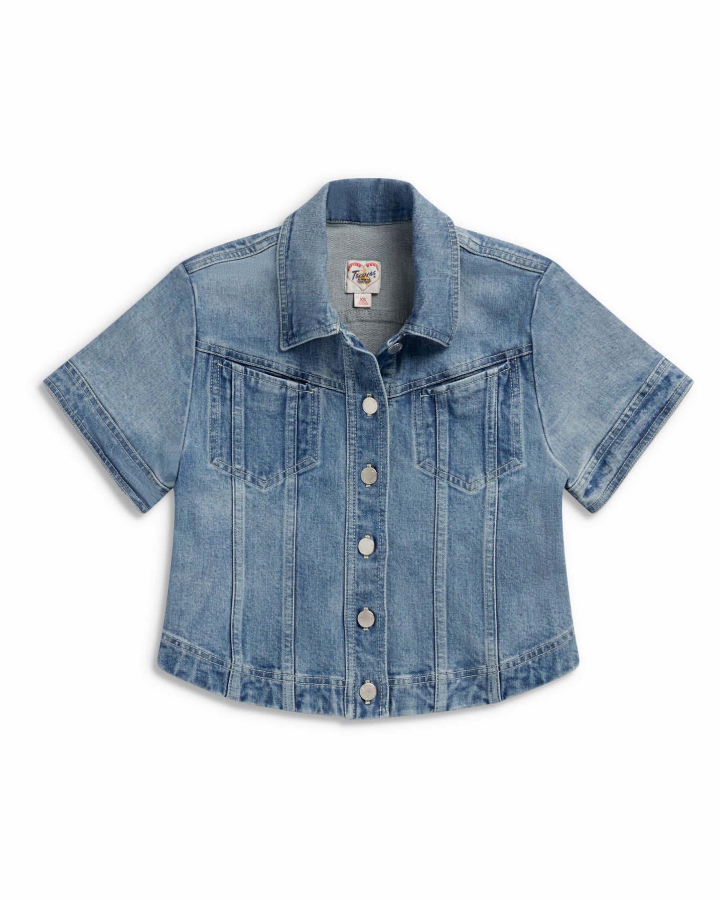 Women's Short Sleeve Denim Top | Tecovas Women
