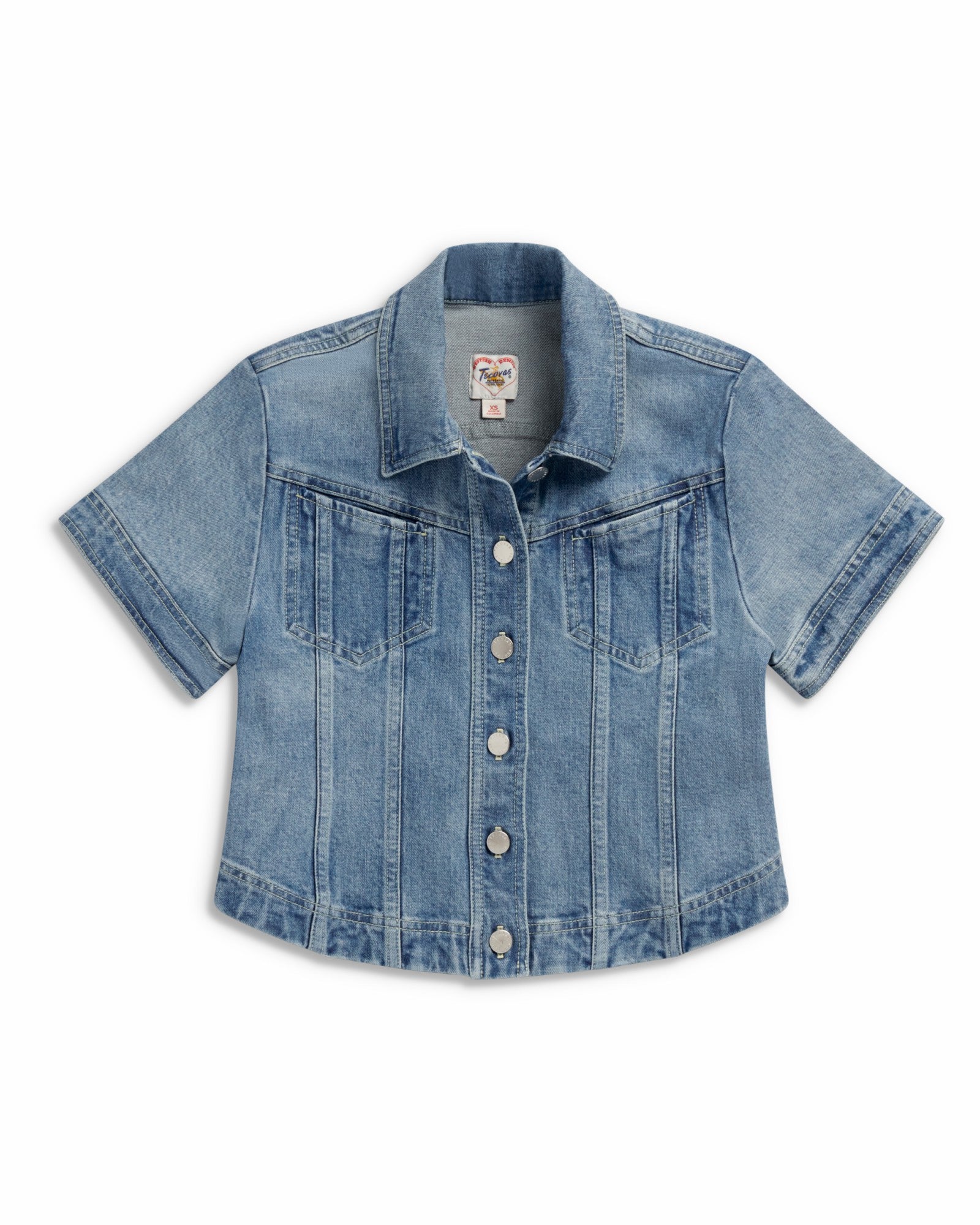 Women's Short Sleeve Denim Top | Tecovas Women