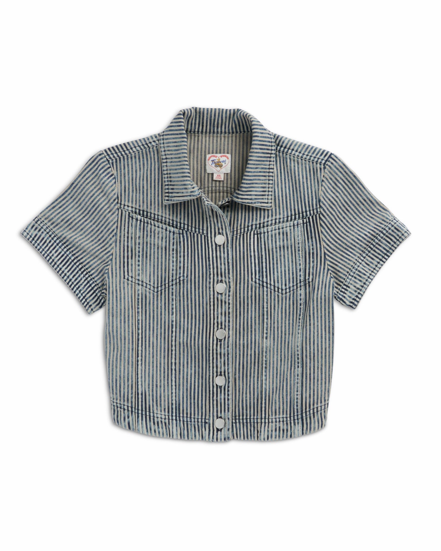 Women's Short Sleeve Denim Top | Tecovas Women