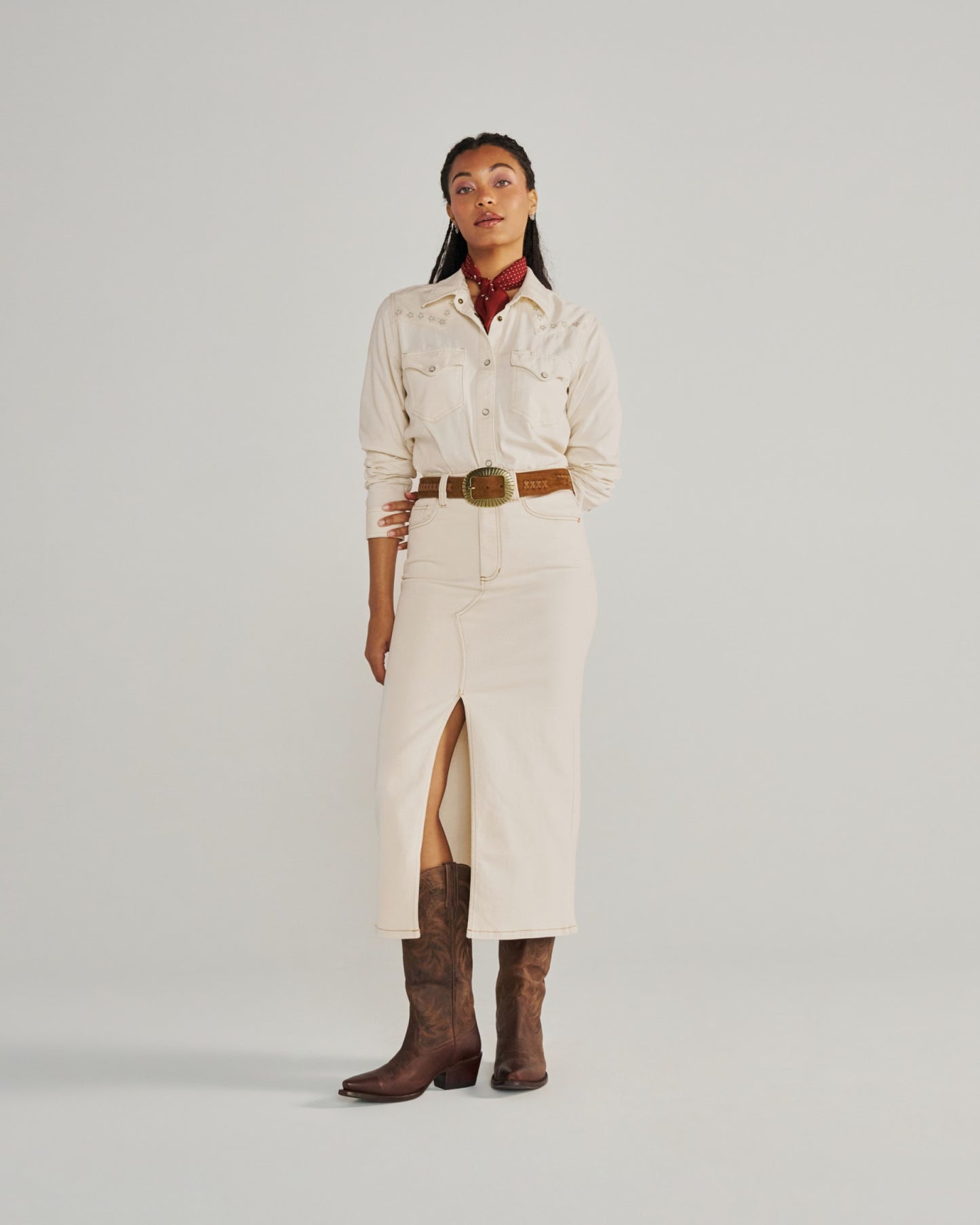 Women's Denim Pearl Snap | Tecovas Women