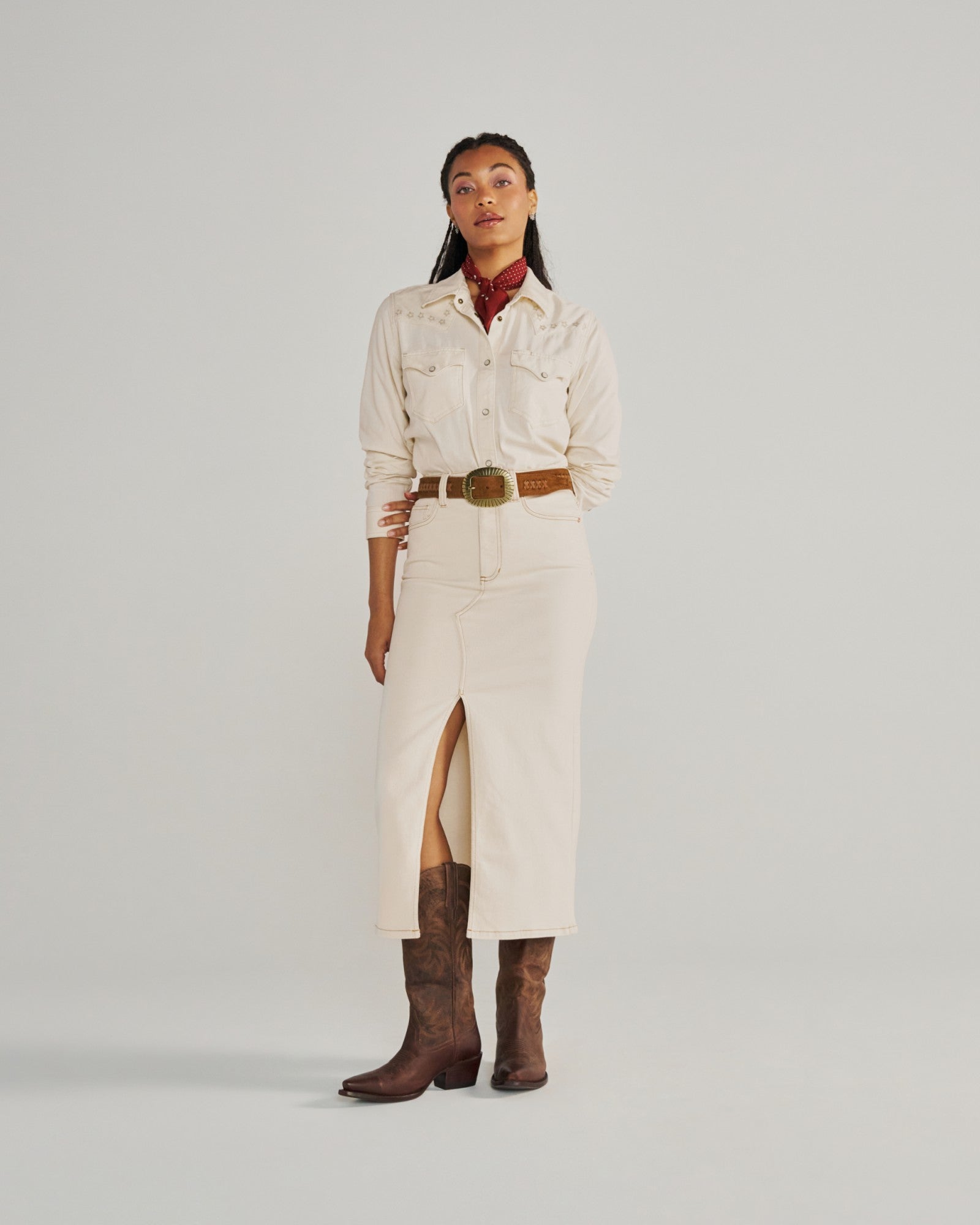 Women's Denim Pearl Snap | Tecovas Women