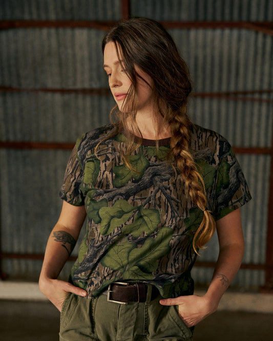 Women's Tecovas x Mossy Oak Ringer Tee | Tecovas Women