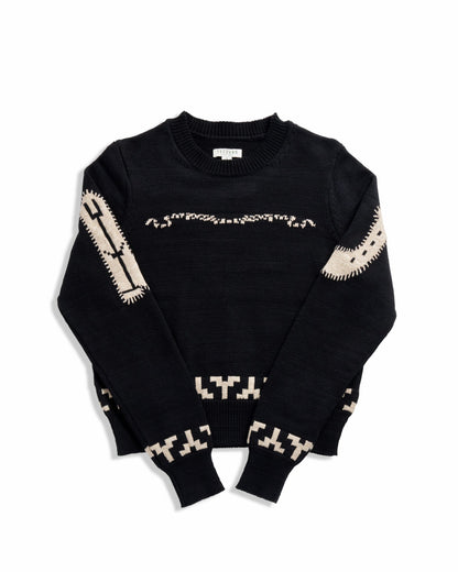 Women's Crew Neck Lucky Boots Sweater | Tecovas Women