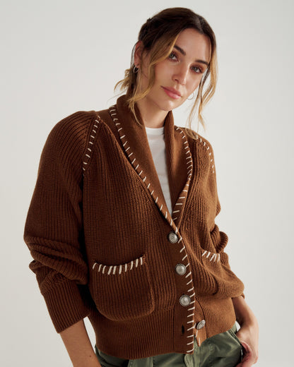 Women's Shawl Collar Cardigan Sweater | Tecovas Women