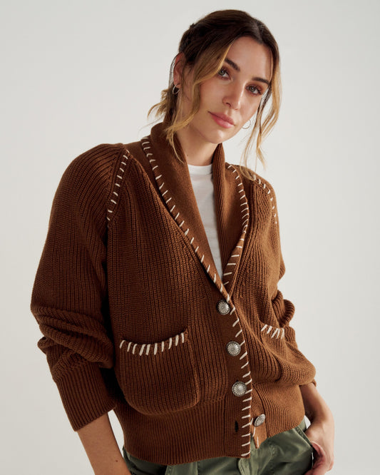 Women's Shawl Collar Cardigan Sweater | Tecovas Women