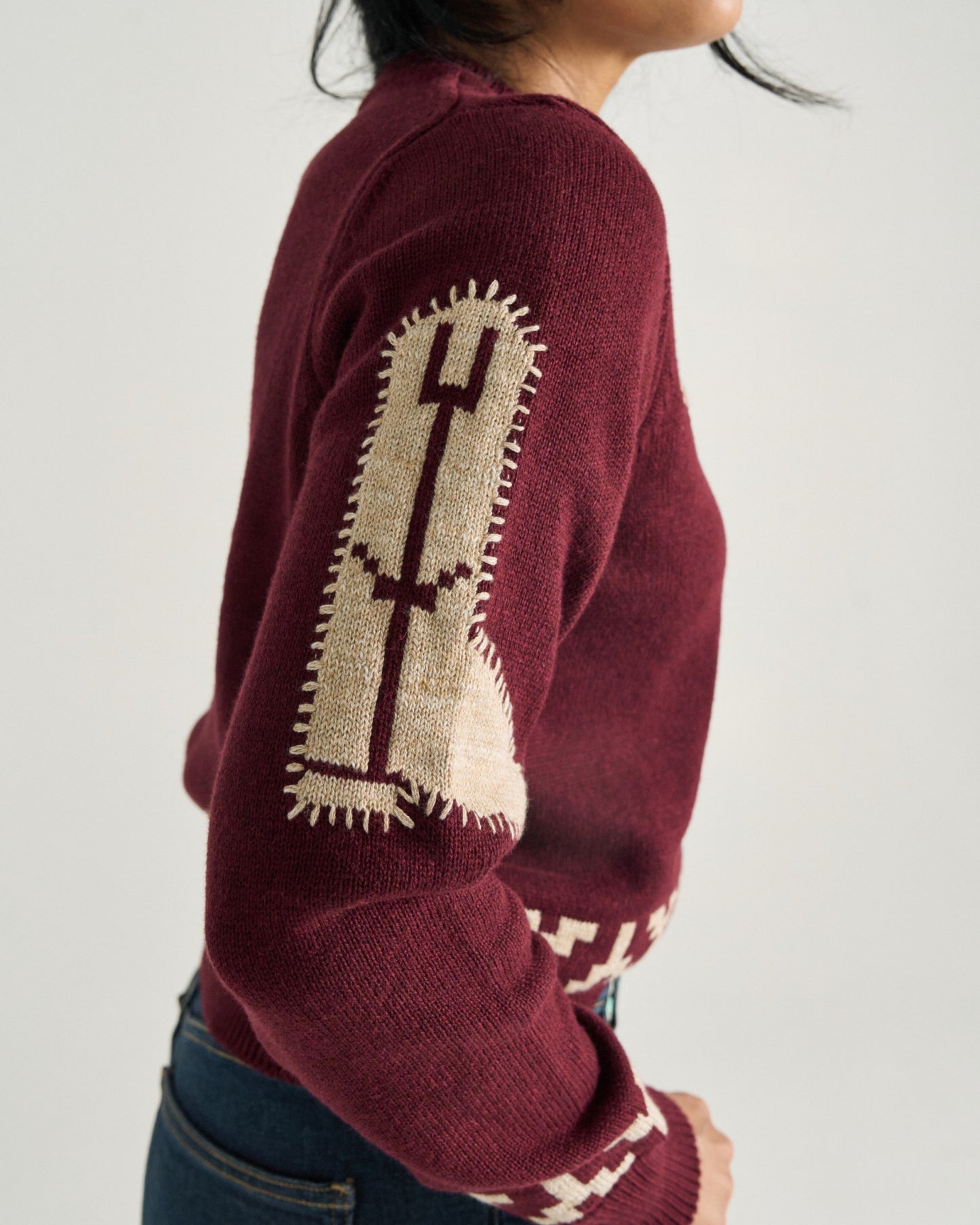 Women's Crew Neck Lucky Boots Sweater | Tecovas Women
