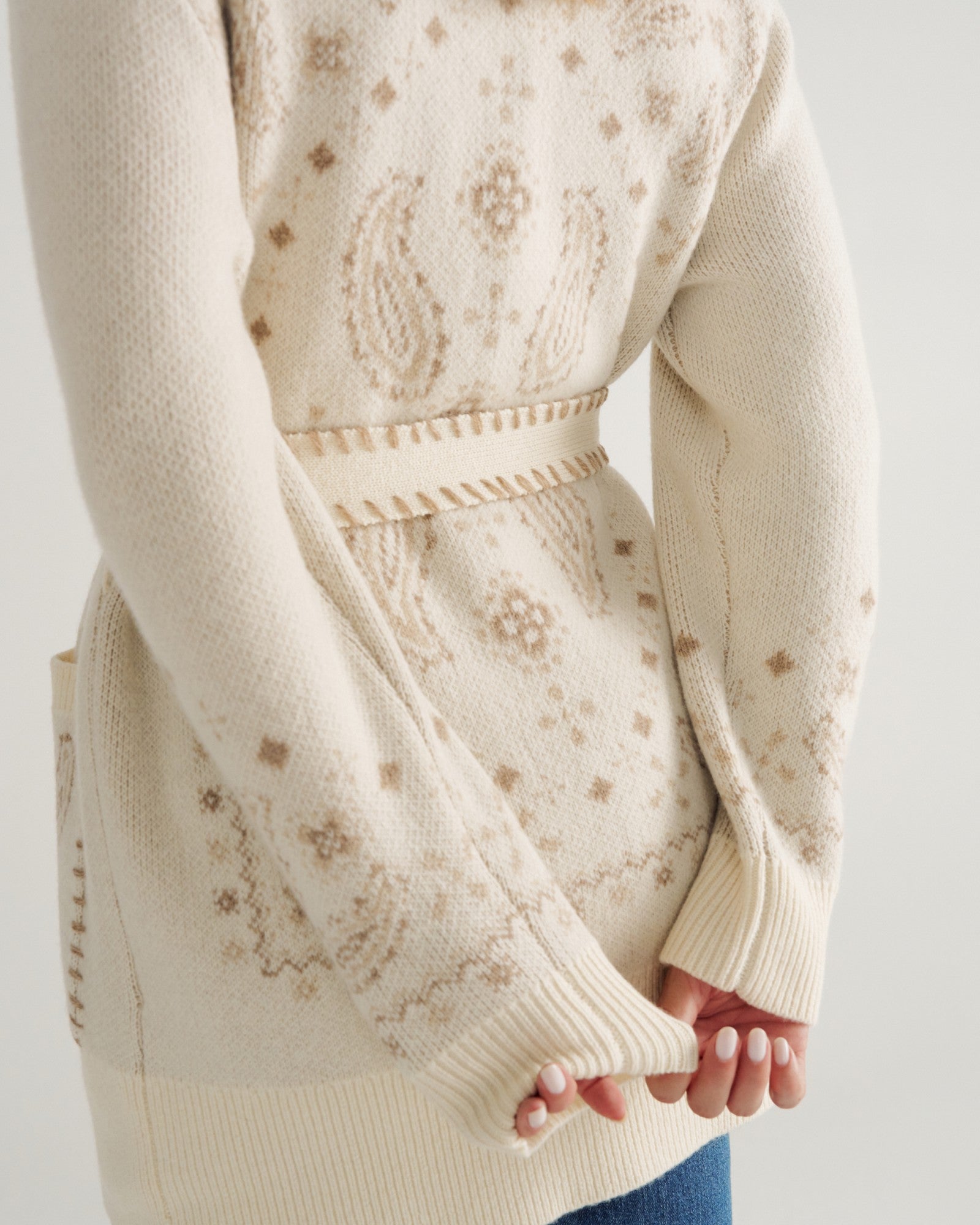 Women's Shawl Collar Wrap Sweater | Tecovas Women