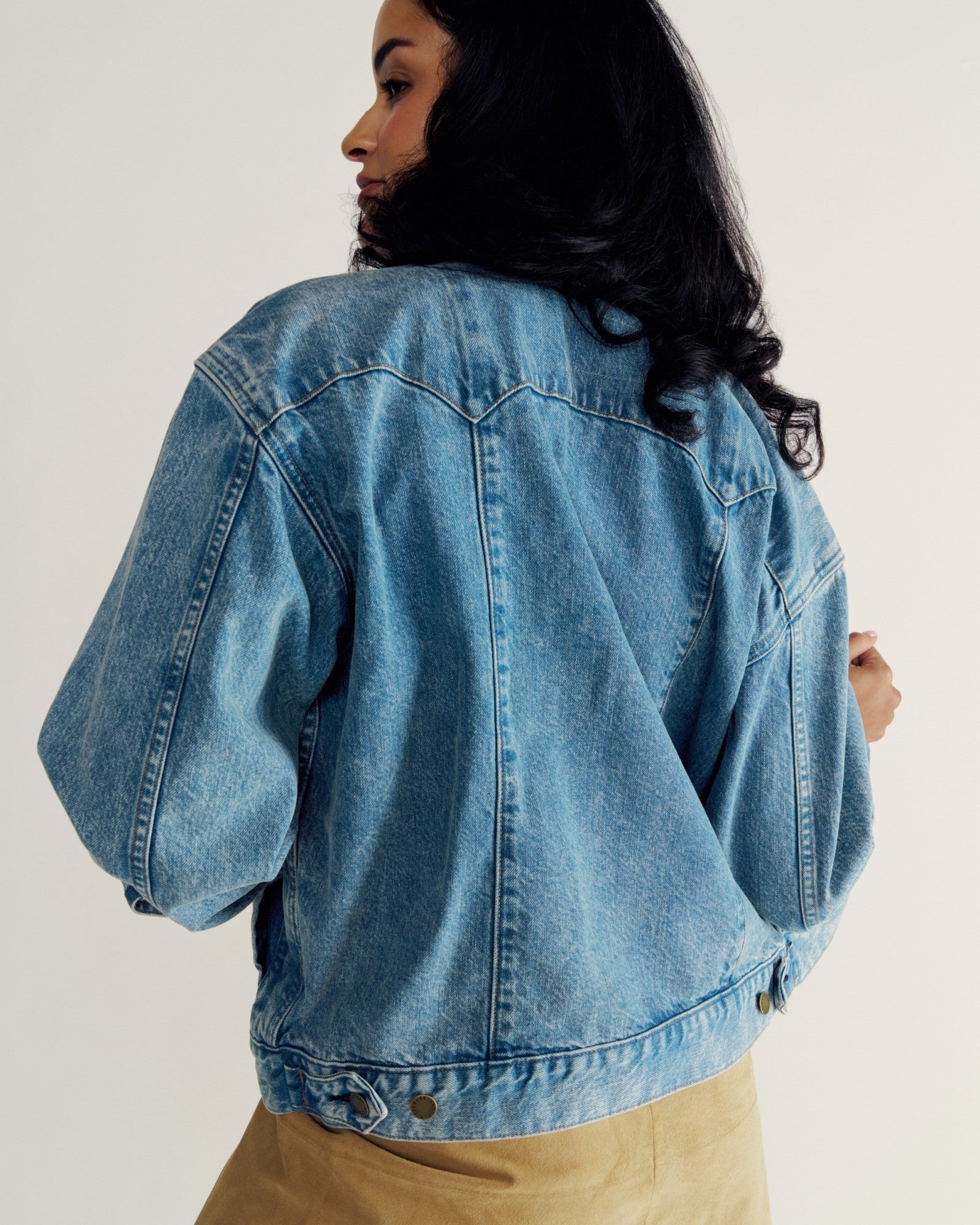 Women's Denim Trucker Jacket | Tecovas Women