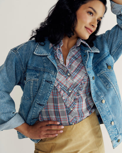 Women's Denim Trucker Jacket | Tecovas Women