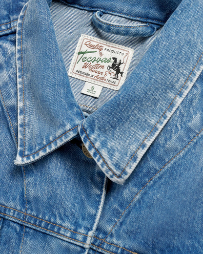 Women's Denim Trucker Jacket | Tecovas Women