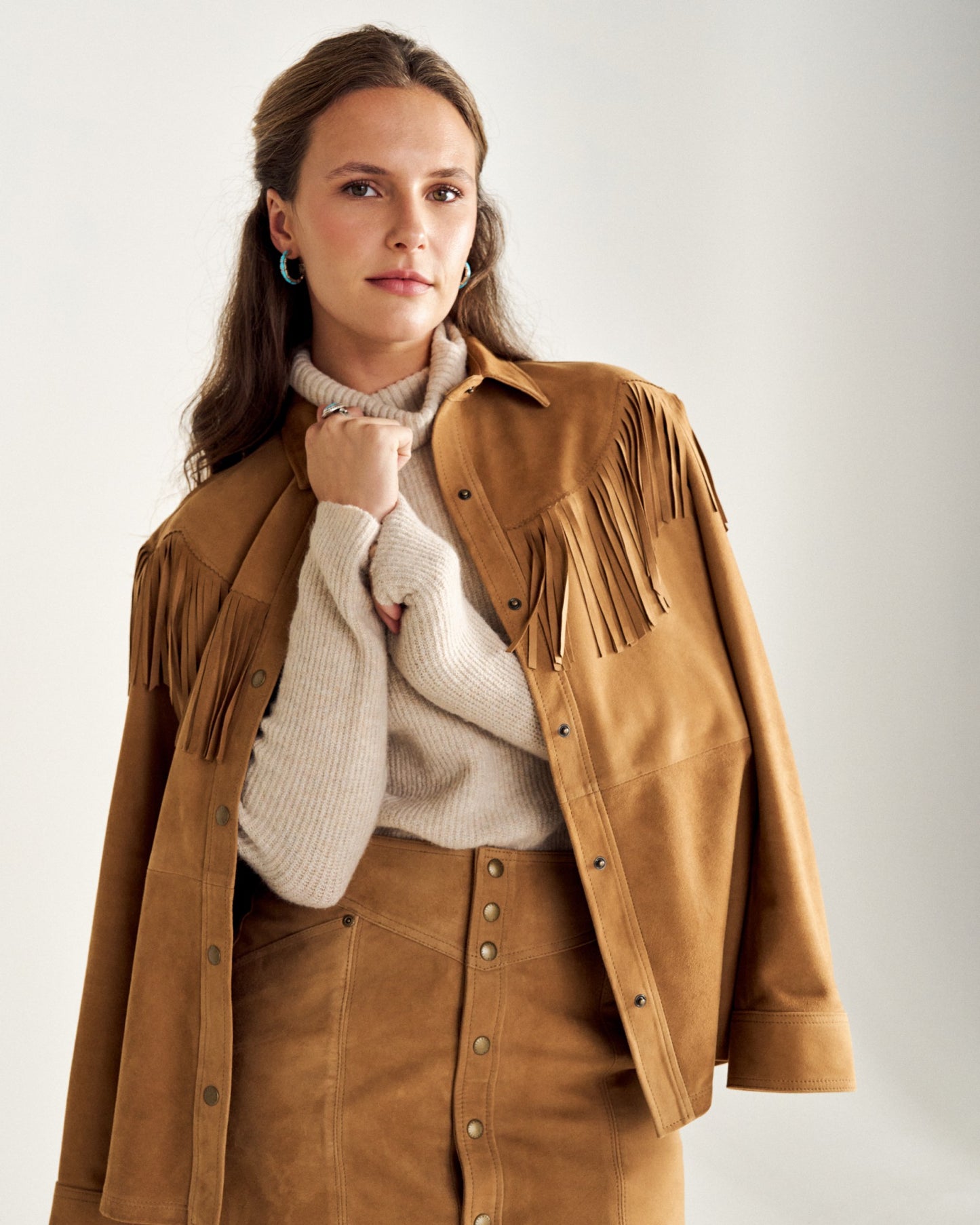 Women's Suede Shacket | Tecovas Women